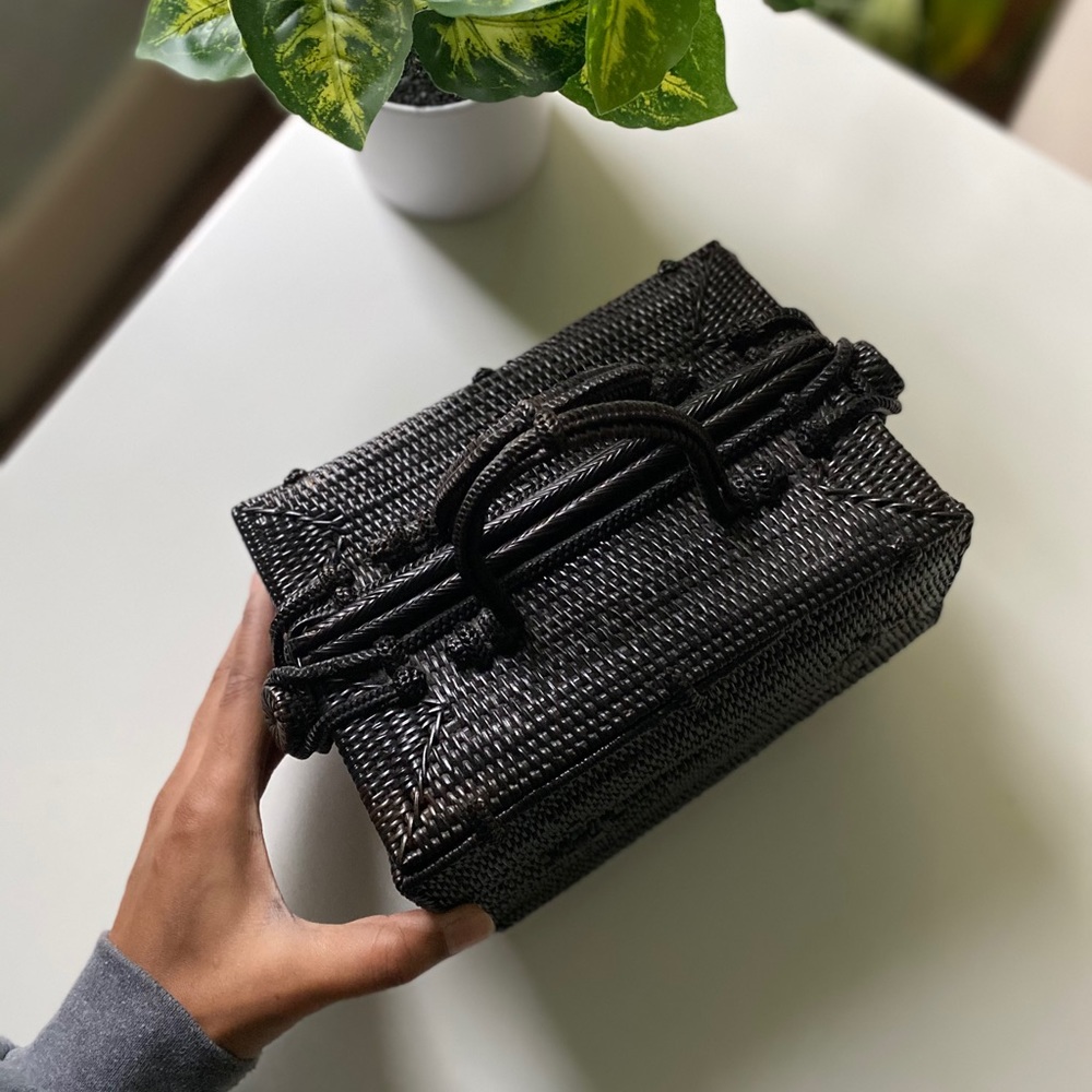 Black Woven Purse